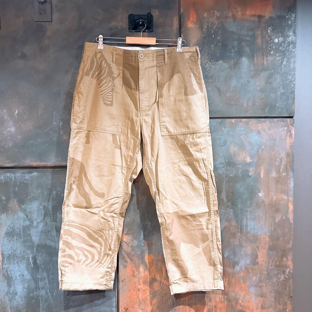 ENGINEERED GARMENTS ファティーグパンツ　アニマル柄　L