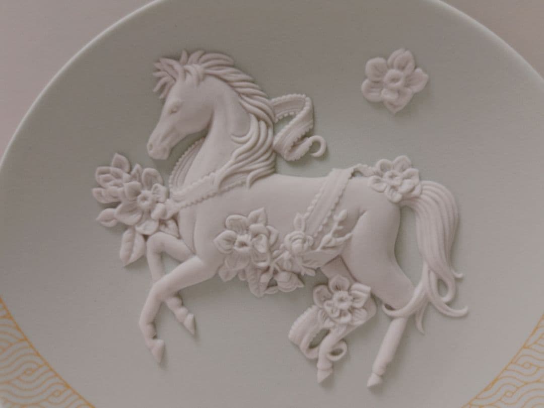 ウェッジウッド　ジャスパー　干支トレイ　１枚2026年馬