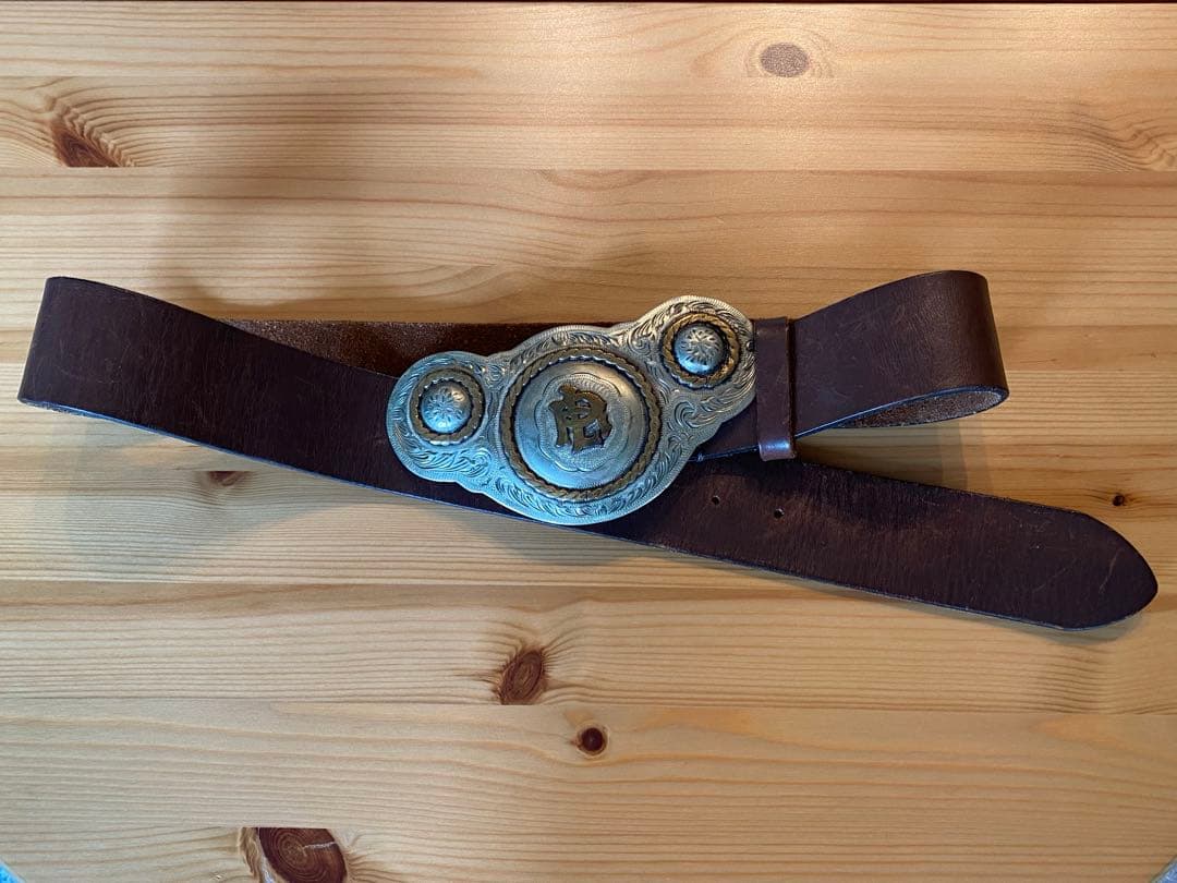 ✴︎お値下げ✴︎★希少品★ポロ・ラルフローレンPRLロゴ バックル付き本革ベルト