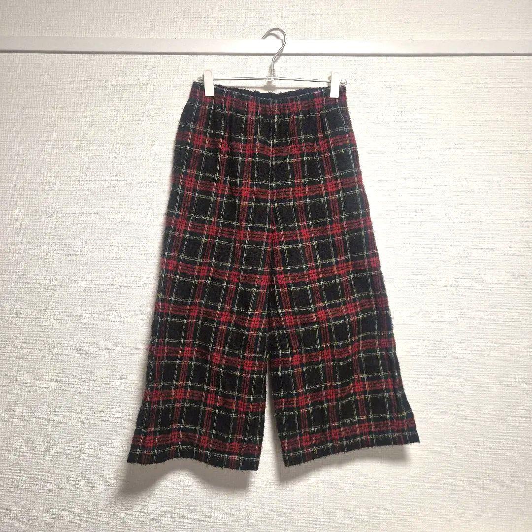 トリココムデギャルソン　ウールパンツ赤