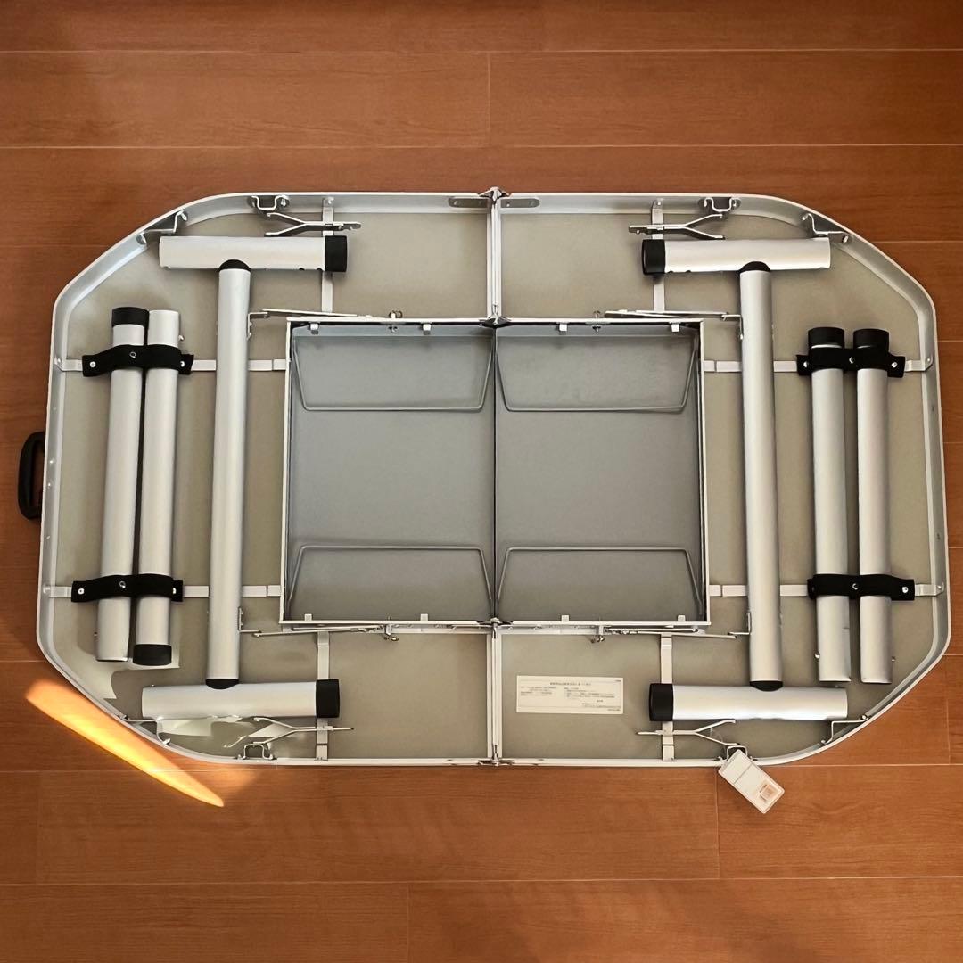 SOUTH FIELD 折りたたみBBQテーブル 125×80cm 焚き火台対応
