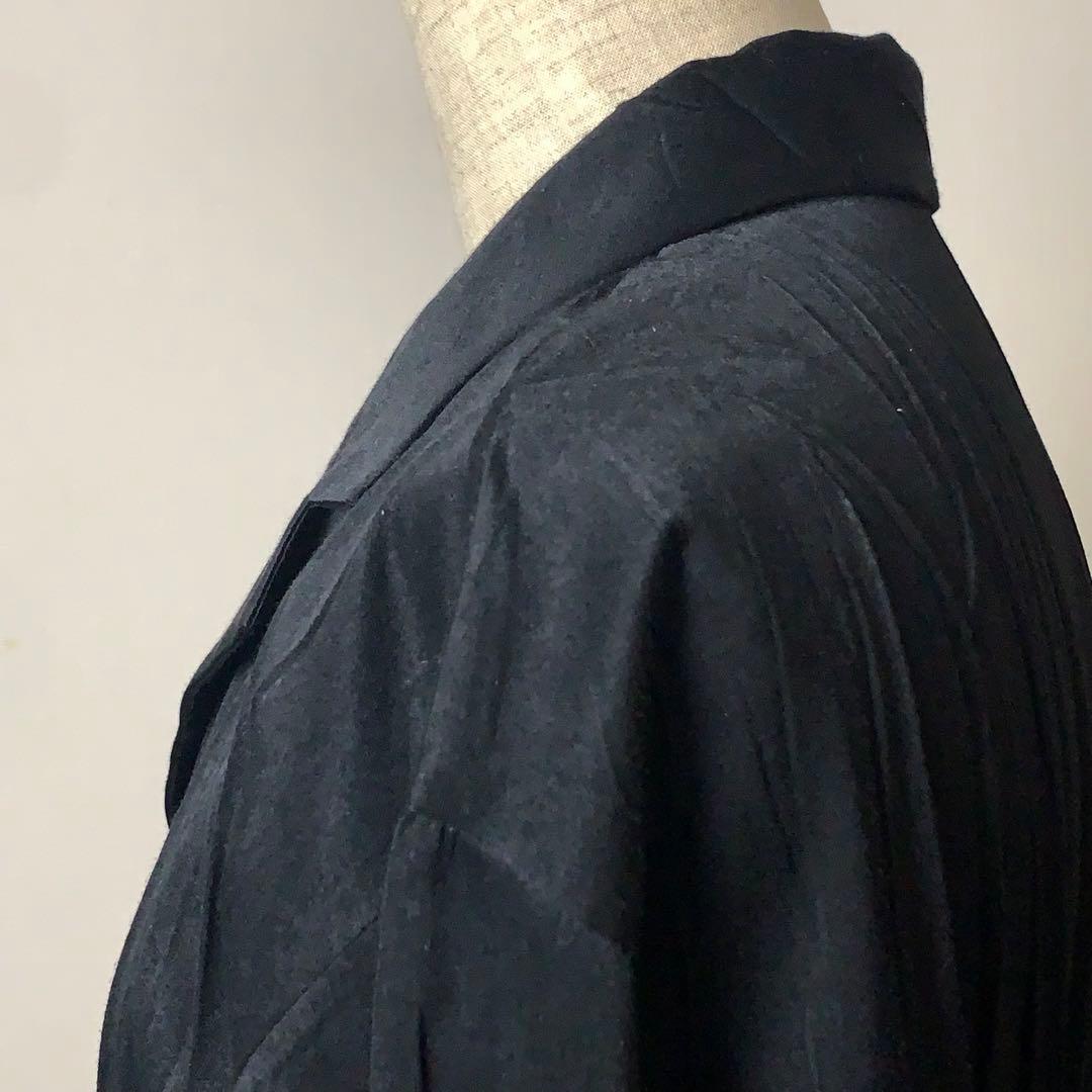 【美品】ISSEY MIYAKE シャツジャケット　2（M相当）　プリーツ　黒