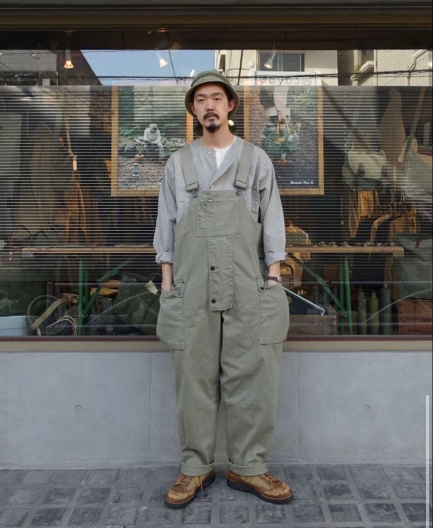 Nigel Cabourn LYBRO オーバーオール　ヘリンボーン　52