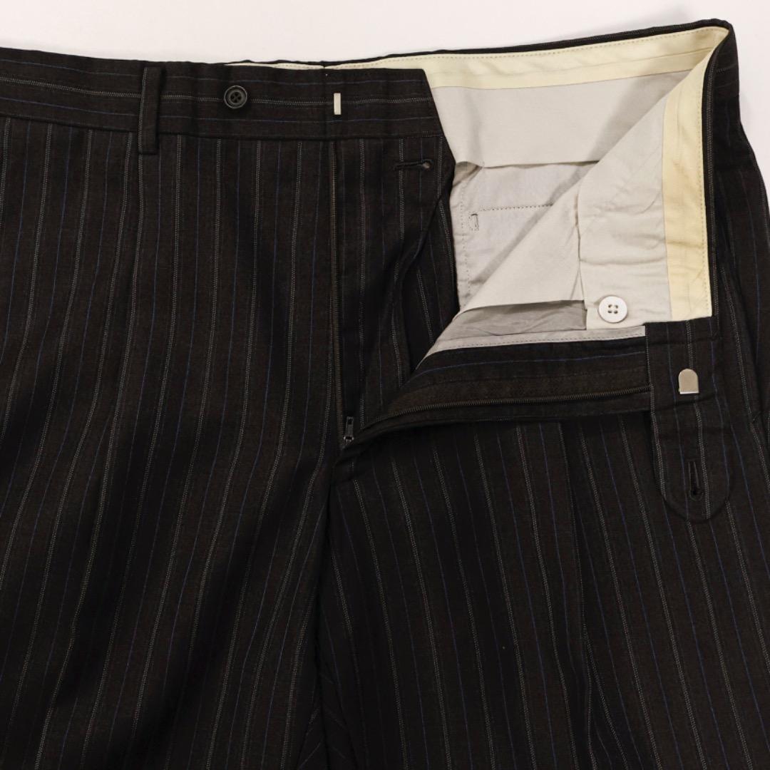 H3457◾️バーバリー　段返り3釦　ストライプスーツ