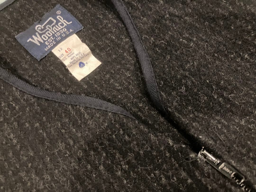 80's WOOLRICH ウールベスト シンチ US 40 米国製　ビンテージ