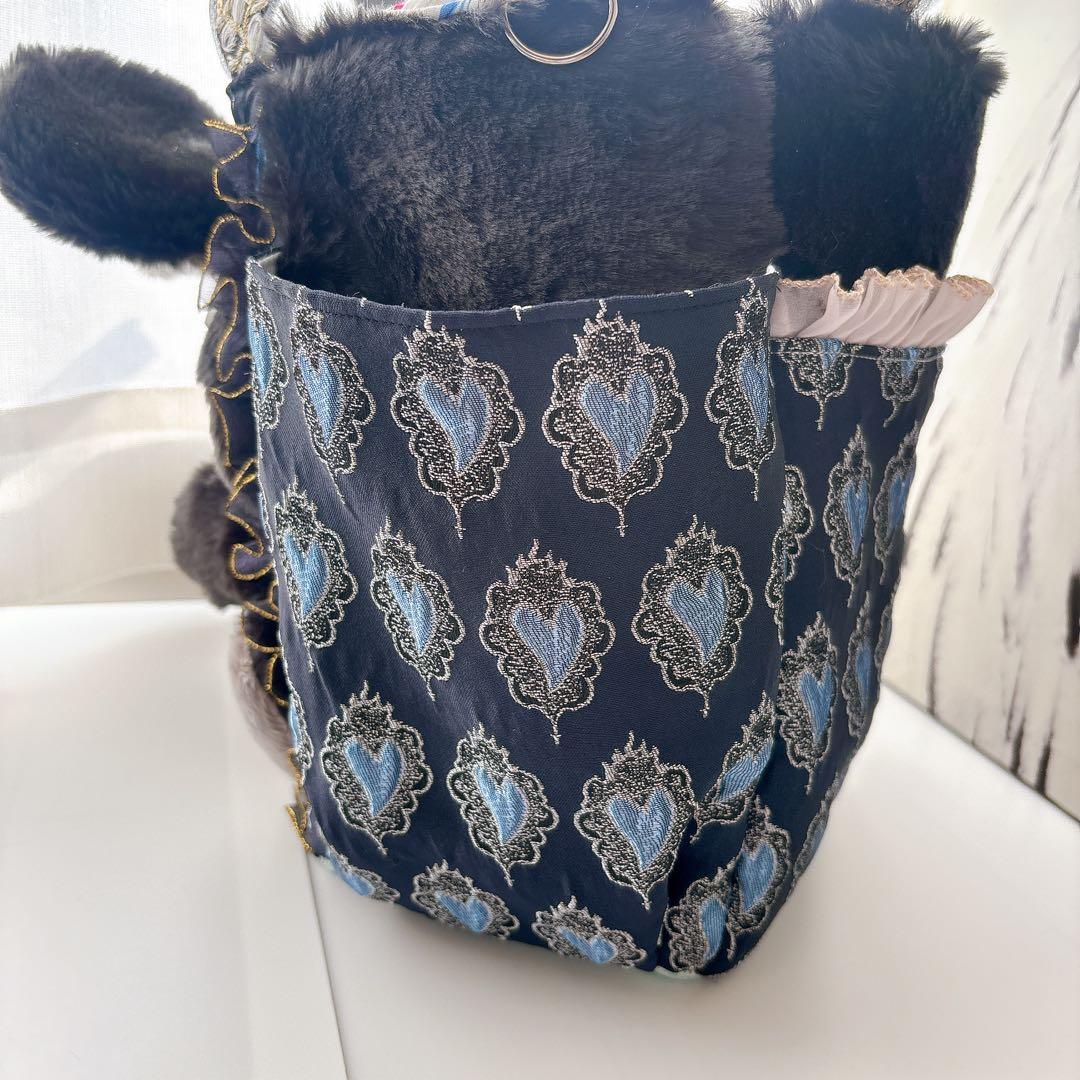 牡*格様 コヤンイサムチョン　バック　クラウディちゃん 艶ハート　ネイビー