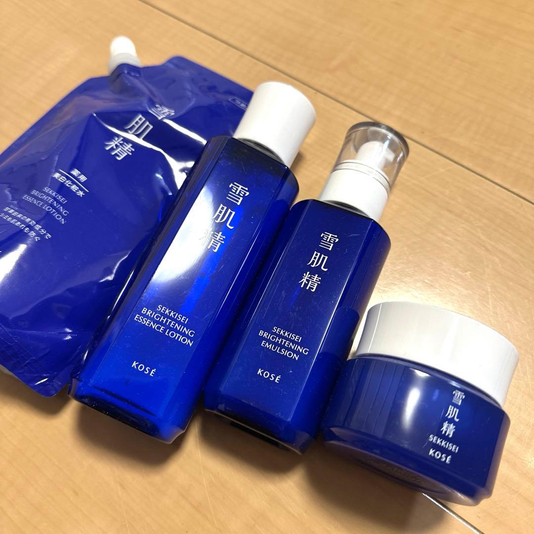雪肌精セット　ブライトニング　ローション　クリーム　詰め替え