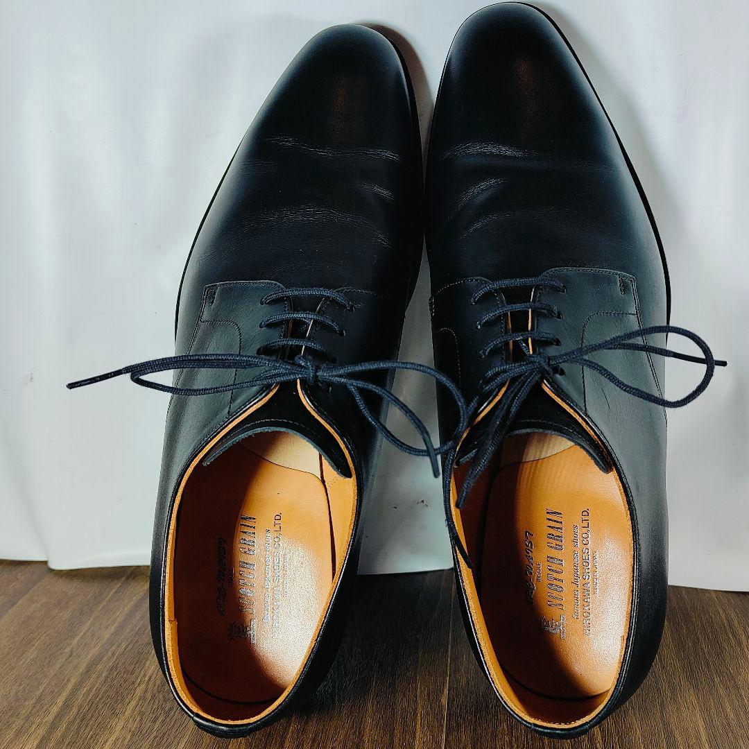 【極美品】SCOTCH GRAIN　日本製　高級プレーントゥシューズ　正規品本革