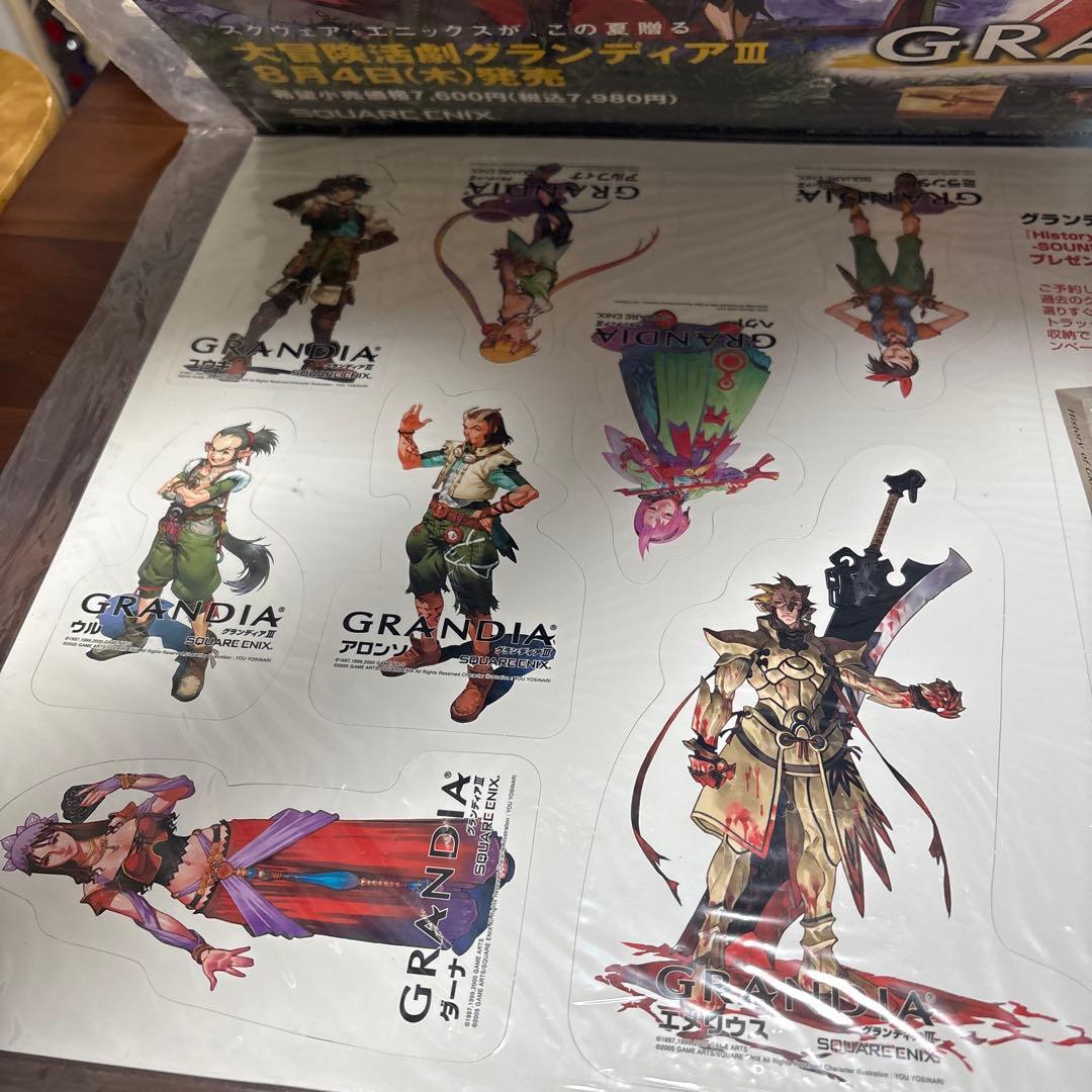ps2 グランディアⅢ 店頭　販促　ポップ　非売品　 カットアウト