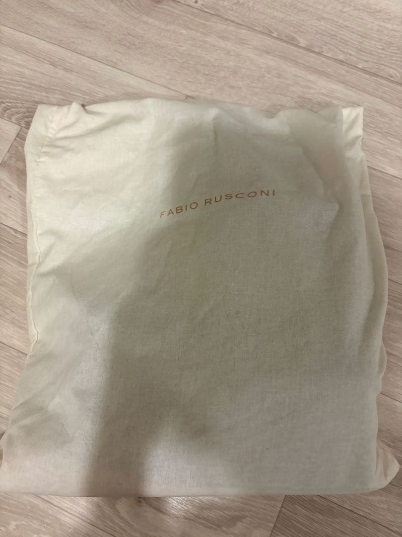 FABIO RUSCONI ブラックレザーロングブーツ