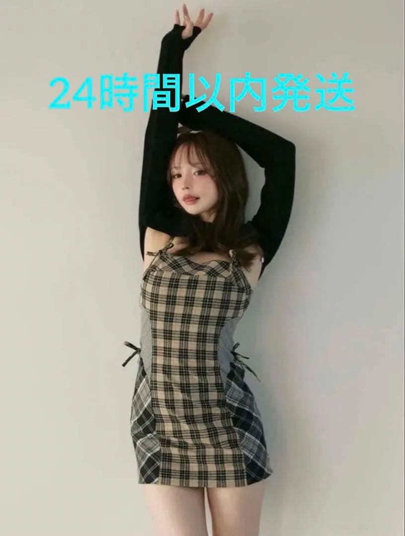 andmary Khy check set ワンピース