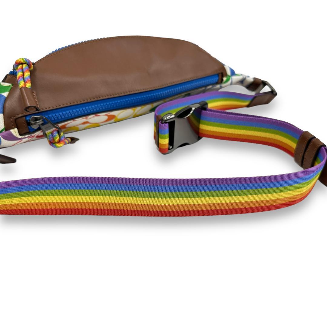 COACH 1809 シグネチャー マルチカラー ボディバッグ ウエストバッグ