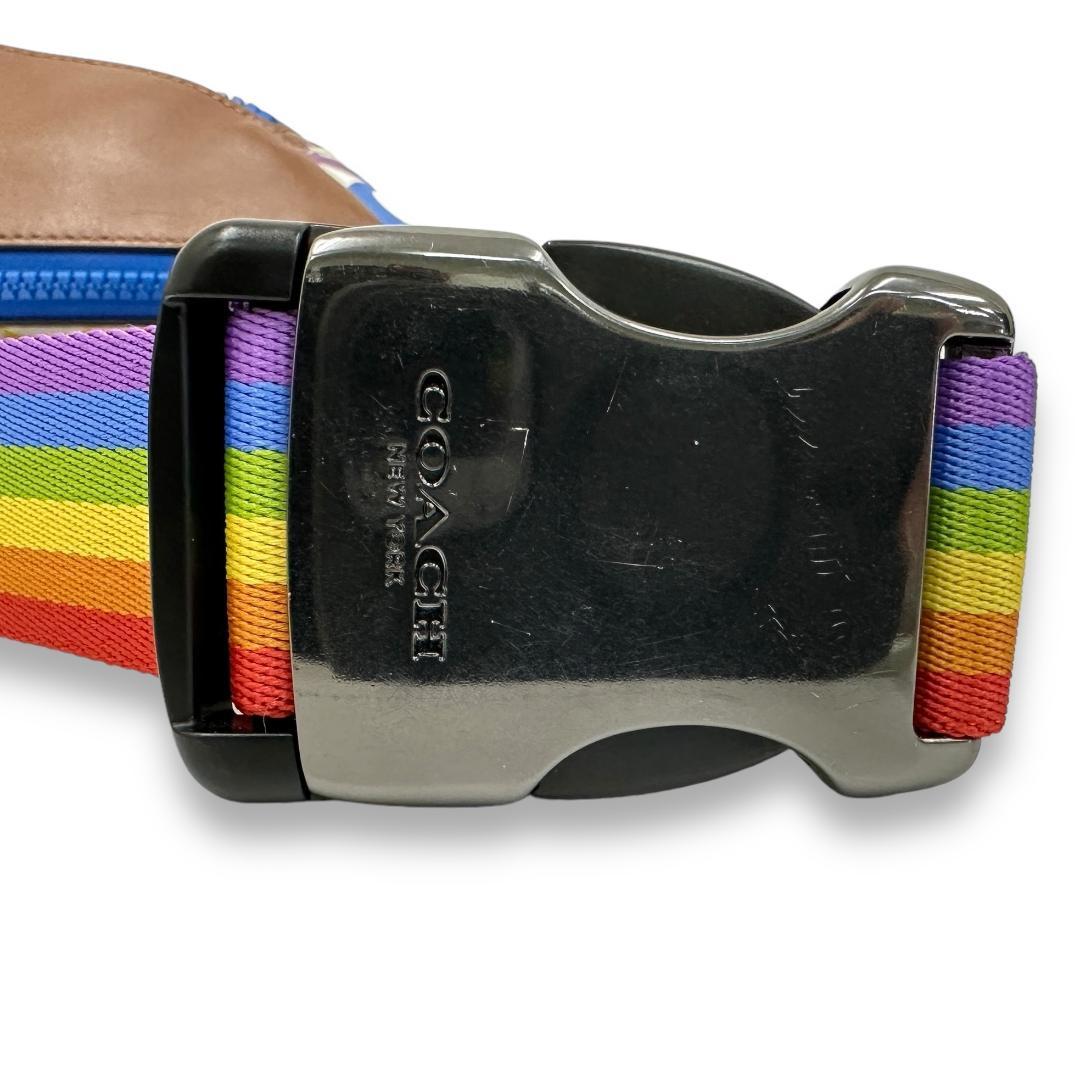 COACH 1809 シグネチャー マルチカラー ボディバッグ ウエストバッグ