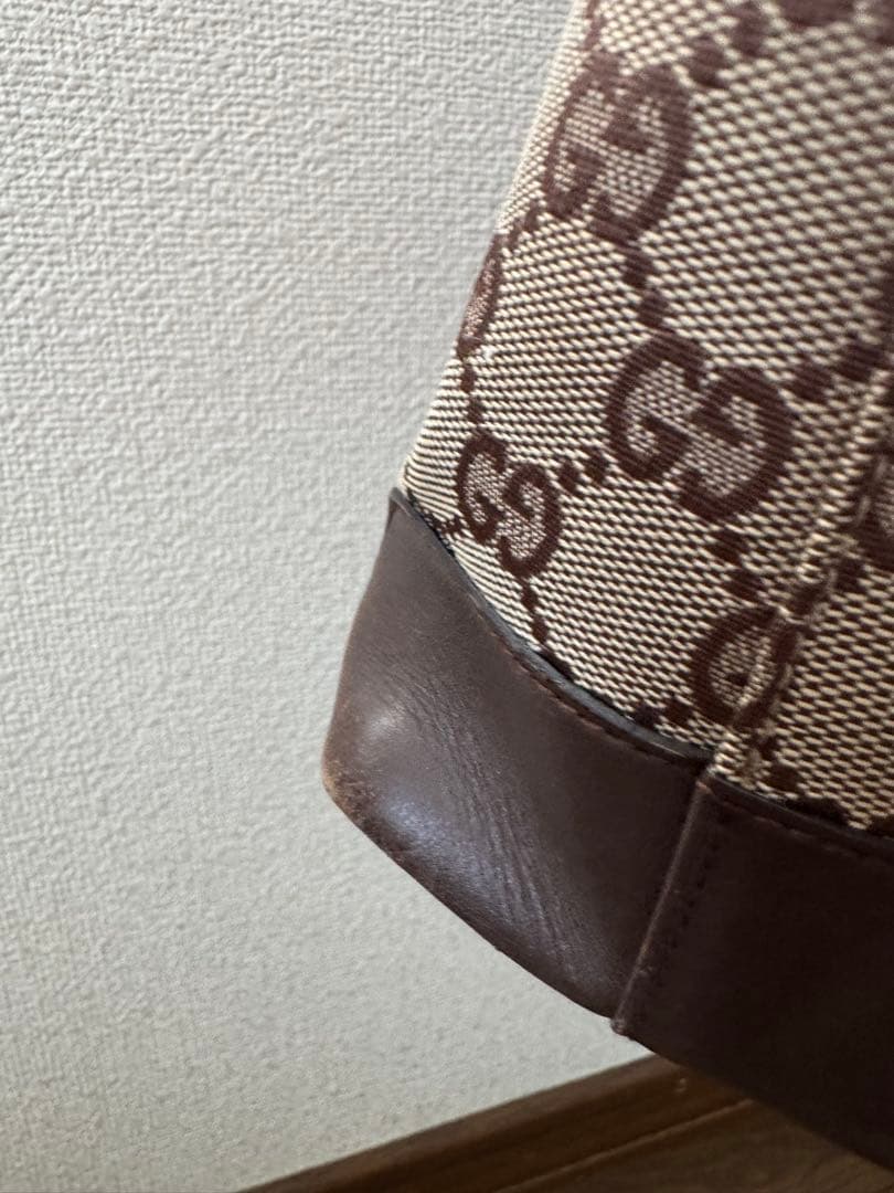 GUCCI GGキャンバス ブラウン(保存袋あり)