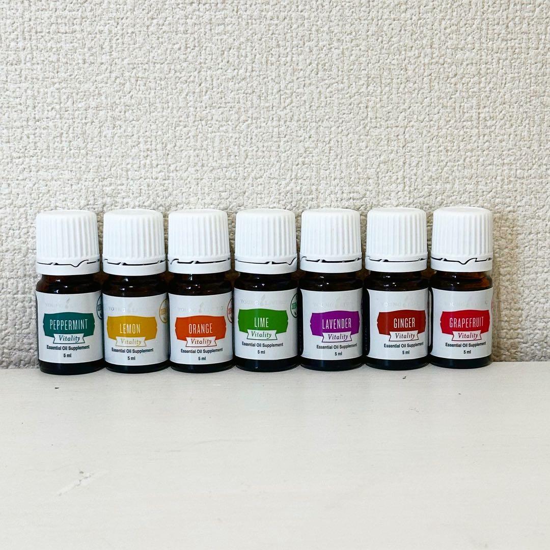 【新品】ヤングリヴィング ヴァイタリティー 7本セット 食品添加物 アロマオイル