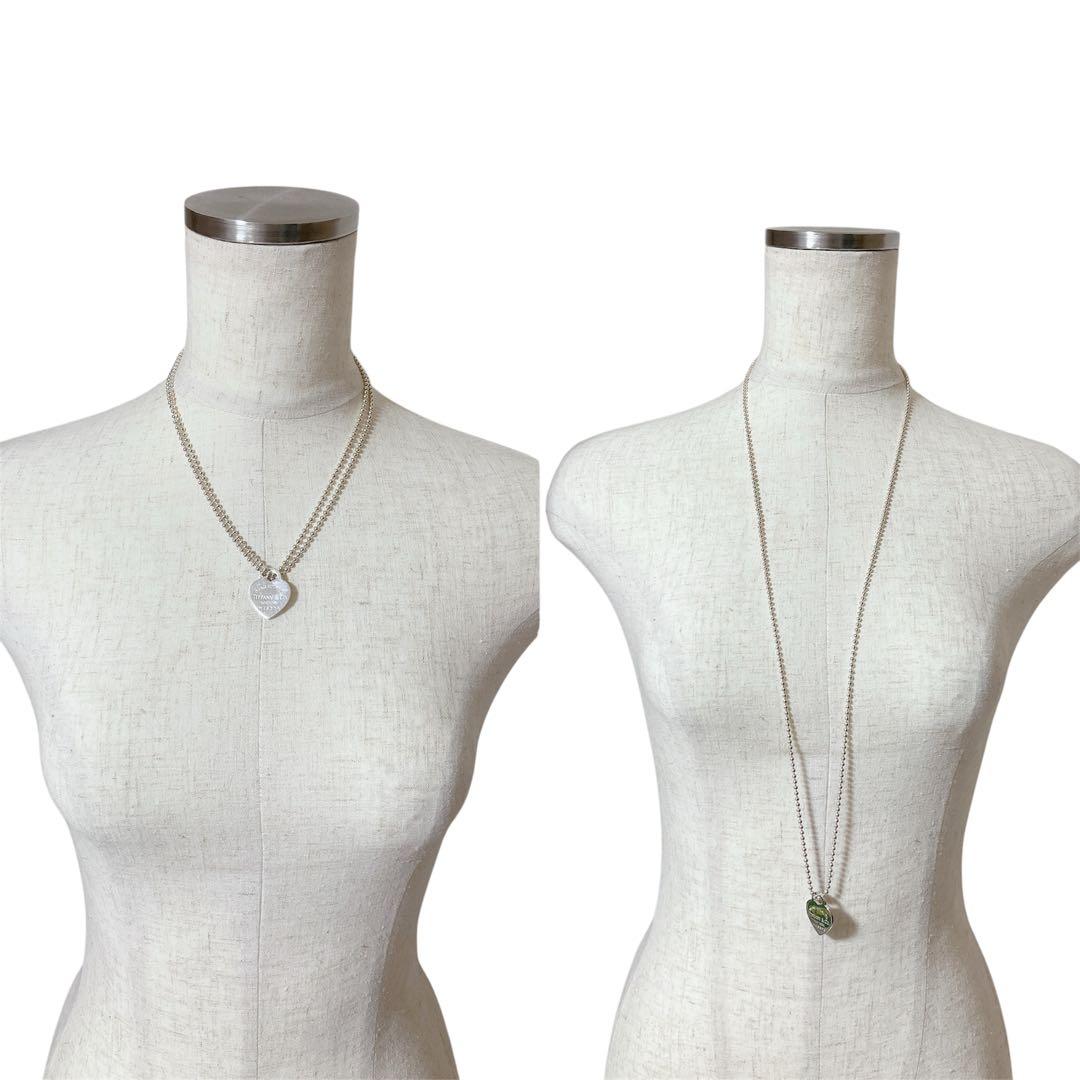 ティファニー リターントゥ ハート タグ ネックレス ロング ボールチェーン