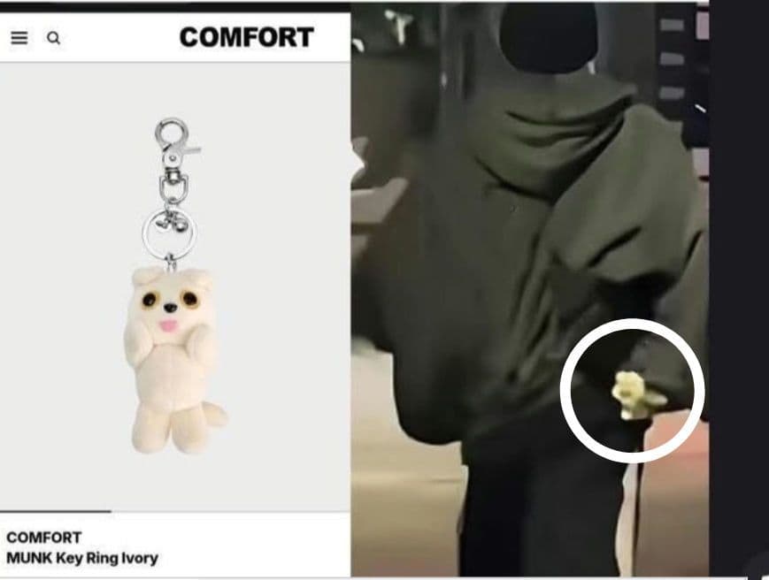 ★新品★COMFORT MUNK KeyRing ぬいぐるみ キーホルダー テテ