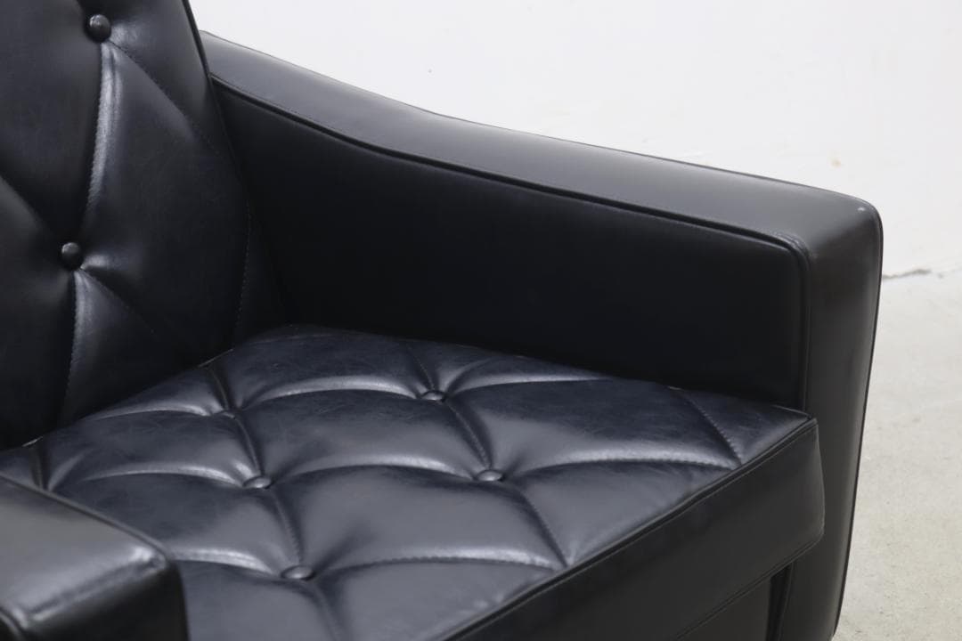 ※※専用※※　カリモク60 ロビーチェア 1シーター ブラック 黒 レトロ 2