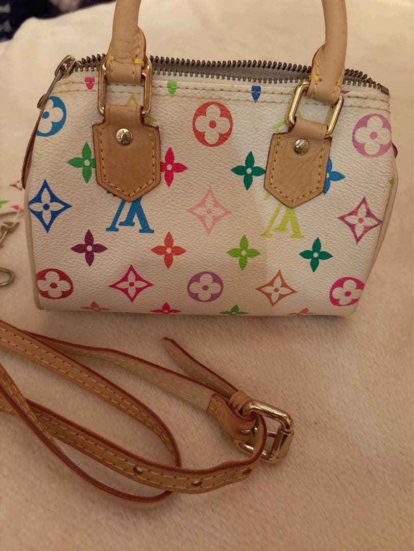 ノベルティLouis Vuitton マルチカラーミニスピーディショルダーバッグ