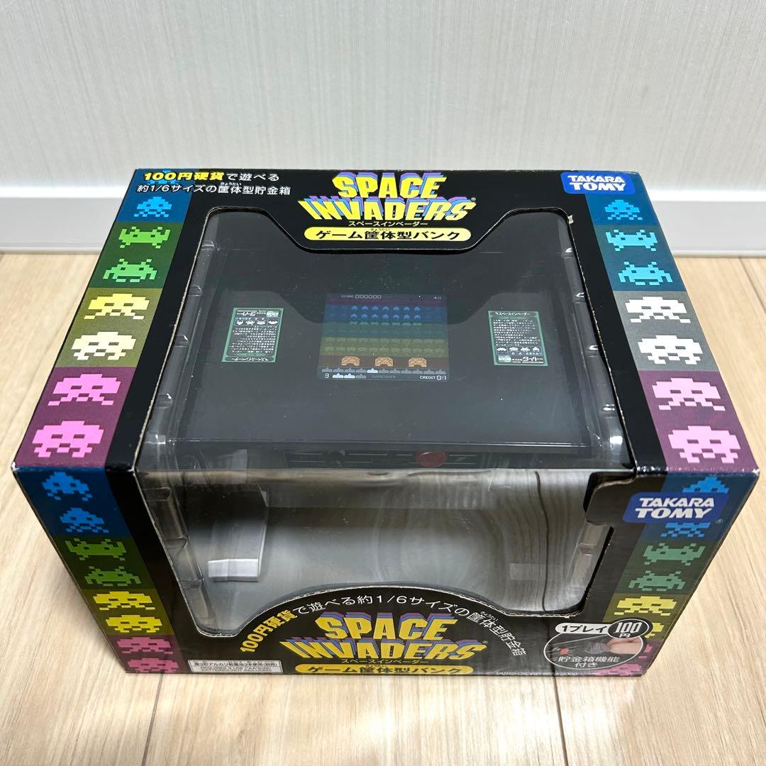 【希少・未開封】スペースインベーダー ゲーム筐体型貯金箱 タカラトミー 1/6