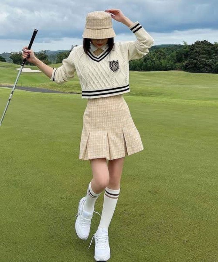 【eimy golf】新品✨チェックミニスカート