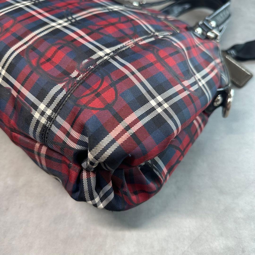 バッグ Y2K COACH Poppy Signature Check Handbag