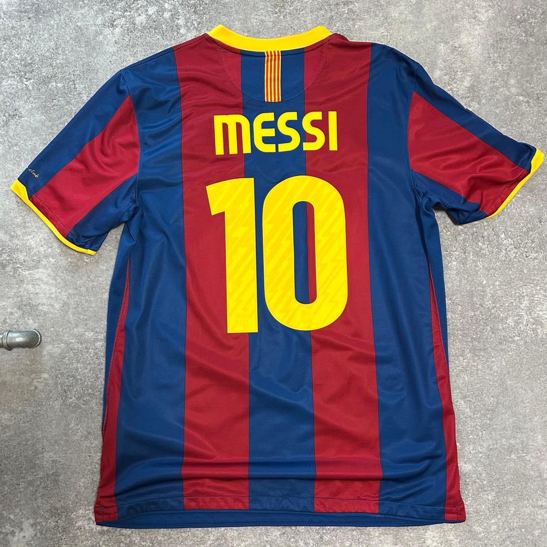 美品　FCバルセロナ　10-11ユニフォーム　メッシ　L