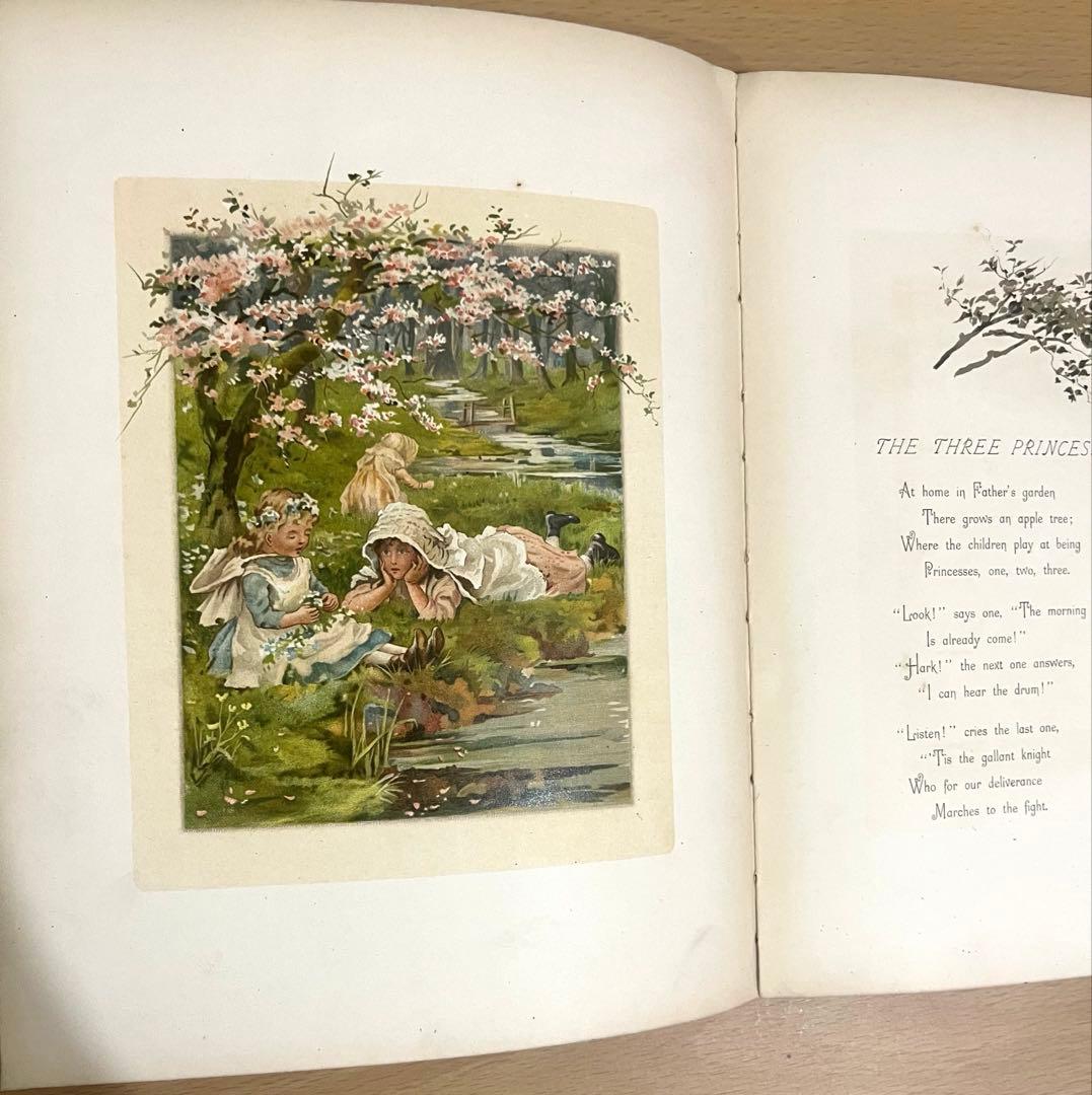 No.366 希少 古書 洋書 絵本 アンティーク ビクトリアン 詩集 児童書