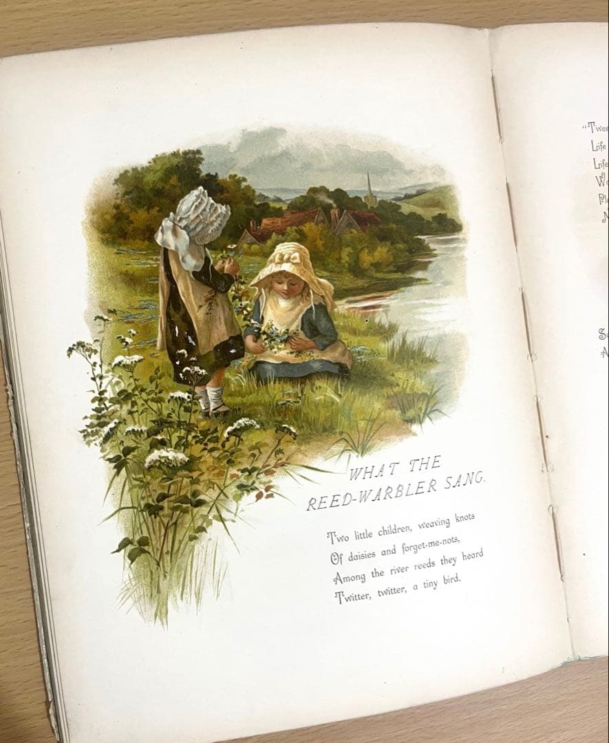 No.366 希少 古書 洋書 絵本 アンティーク ビクトリアン 詩集 児童書