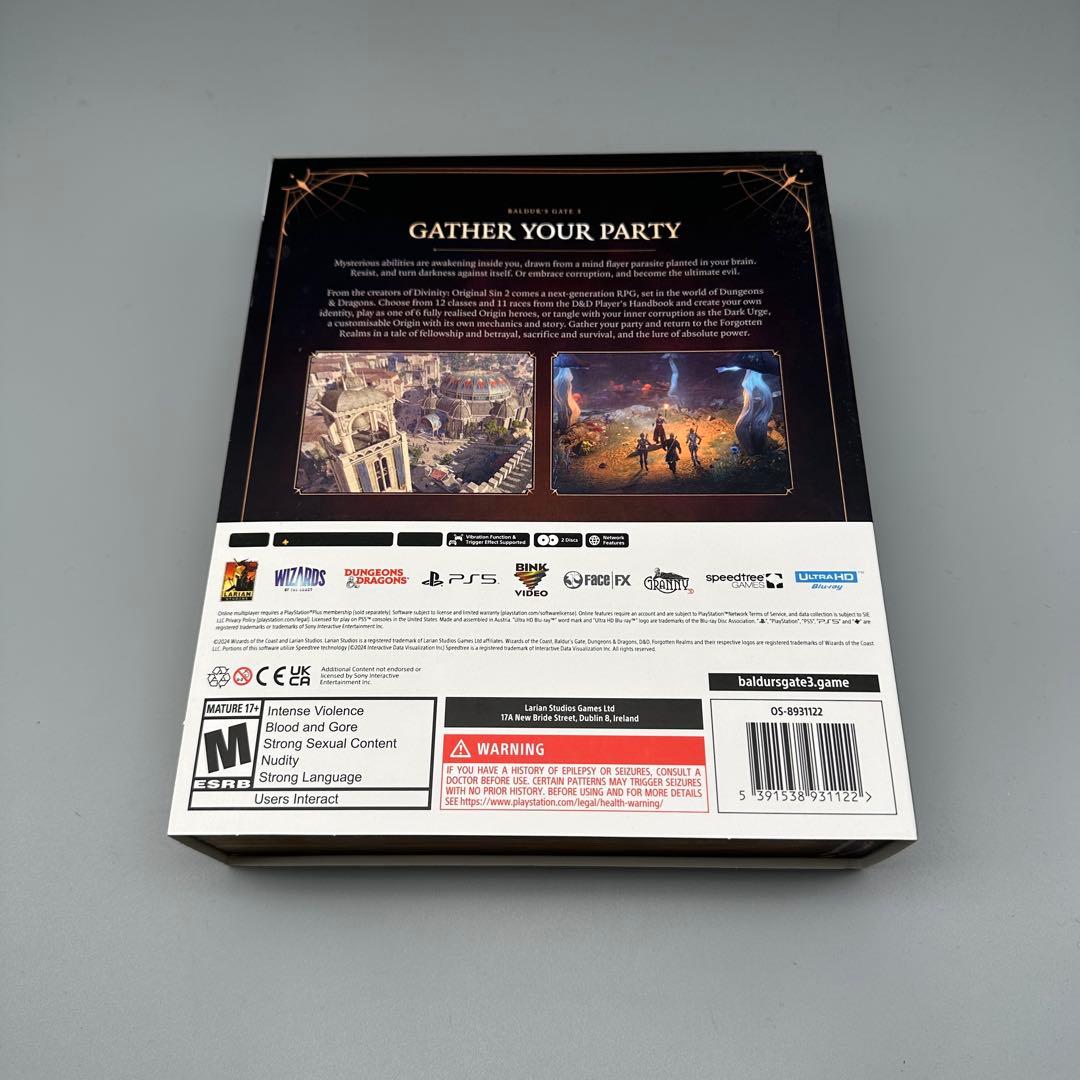 北米版 バルダーズゲート3 Deluxe Edition 特典のみ ソフト無し