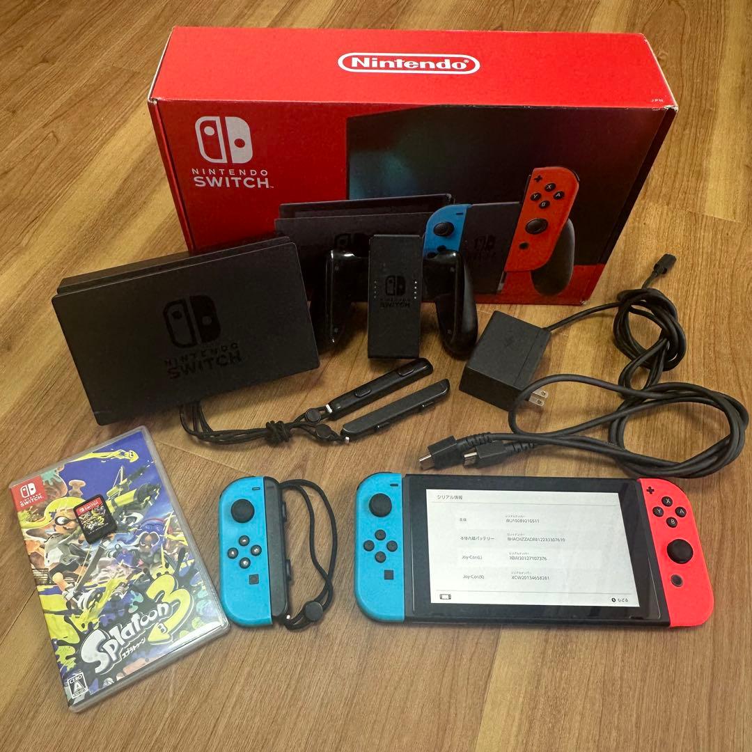 Switch新型＋スプラ3セット 外箱あり 美品