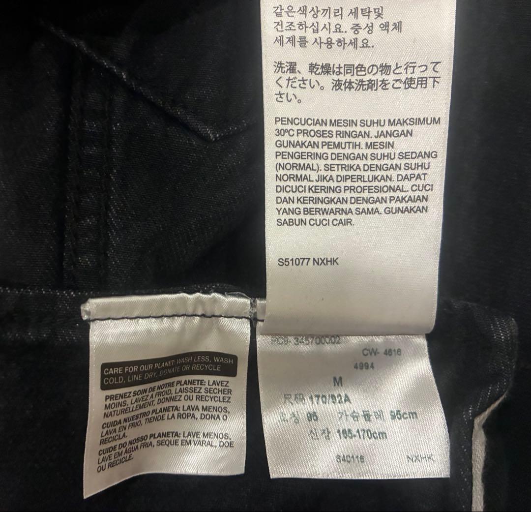 LEVIS × SUPREME フード付きブラックデニムジャケット