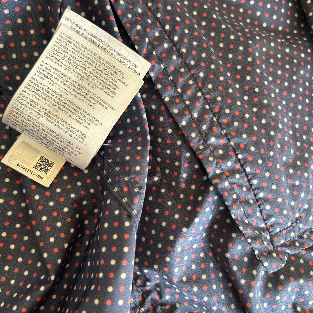 MONCLER モンクレール　メンズナイロンジャケット　ネイビードット　サイズM