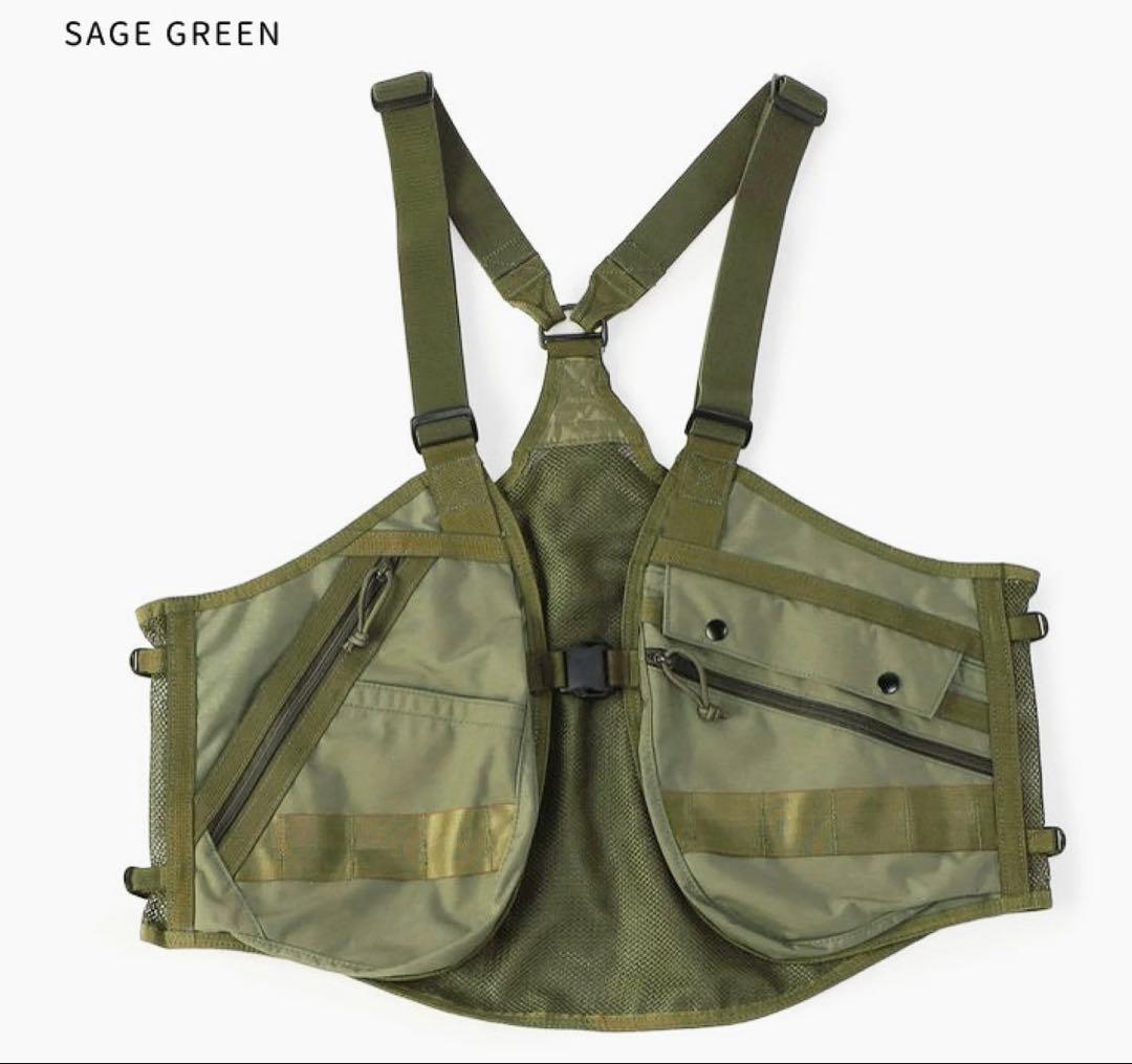 新品ブリーフィングツールベスト 定価31900円セージグリーン最終価格