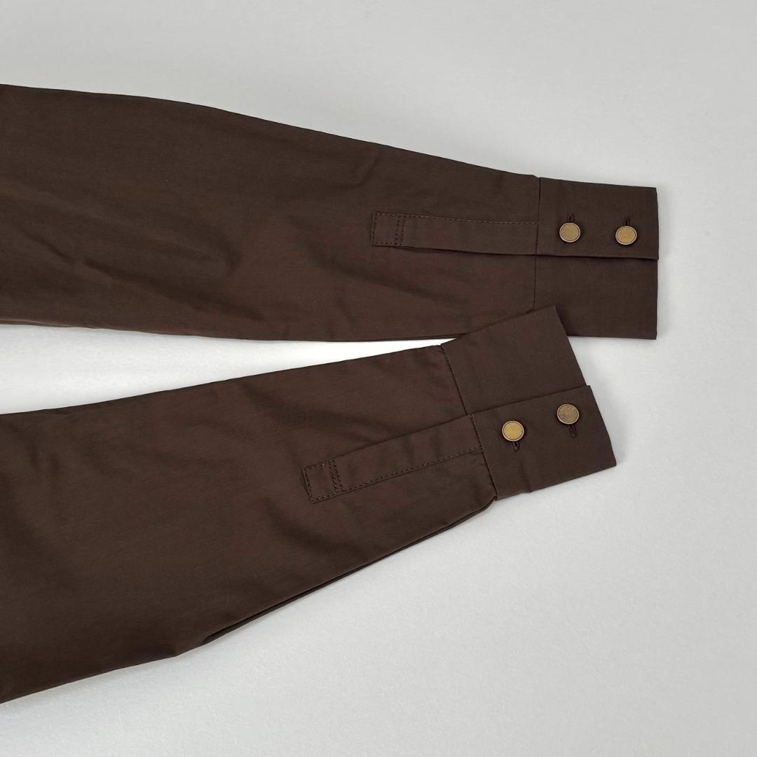 新品タグ付✨アンタイトル Oggi掲載 2WAYフレアシャツドレス ブラウン　S