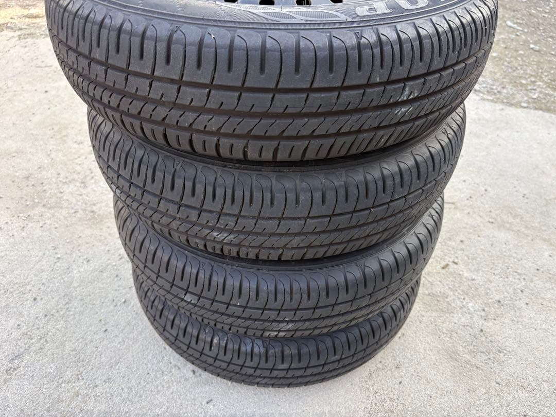 スズキ純正13インチスチールホイール/サマータイヤ4本セット