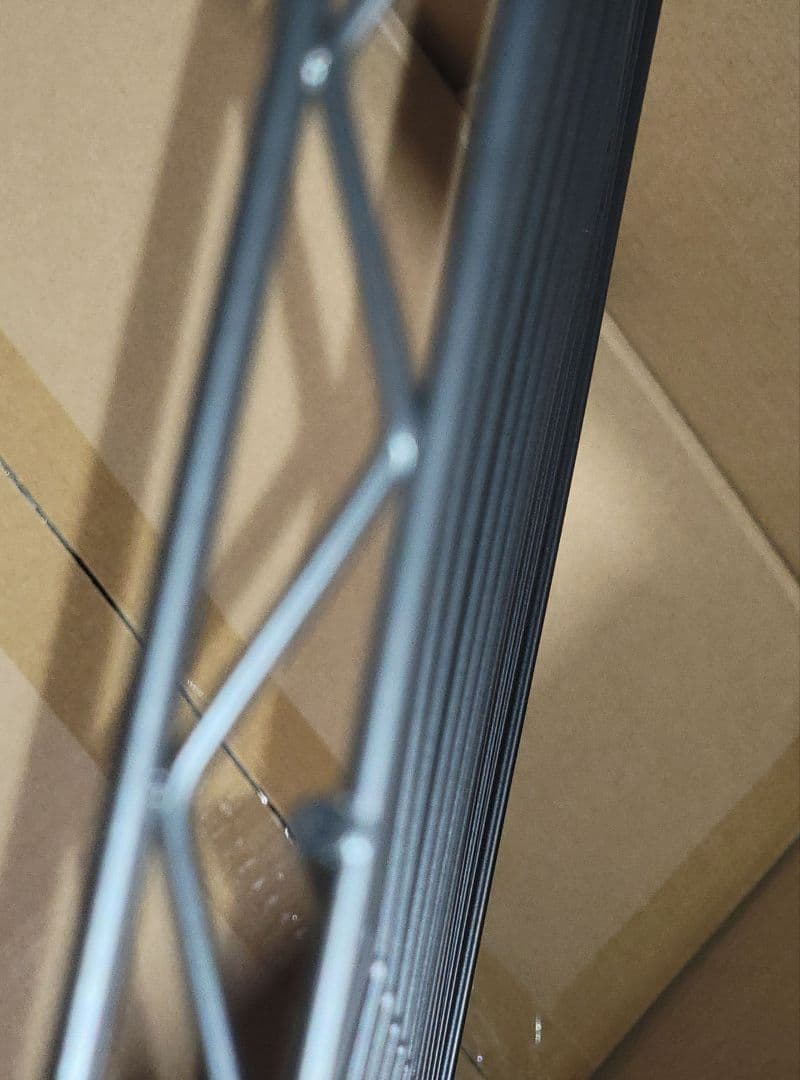 ハンガーラック 金属製 棚付き 突っ張り式 ブラック 幅180 高194