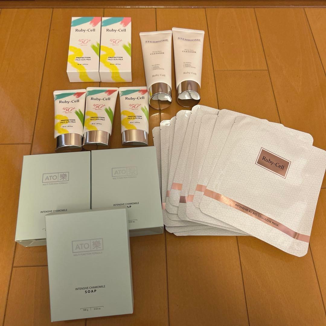 ルビーセル,rubycell,4uぱっく,日焼け止め,洗顔,石鹸　セット