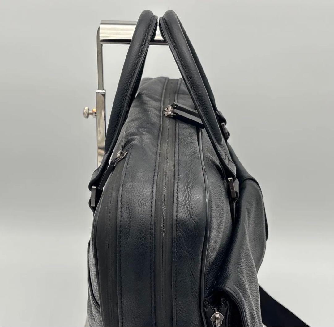 【極美品】dunhill アボリティーズ ビジネスバッグ 2way パスケース付