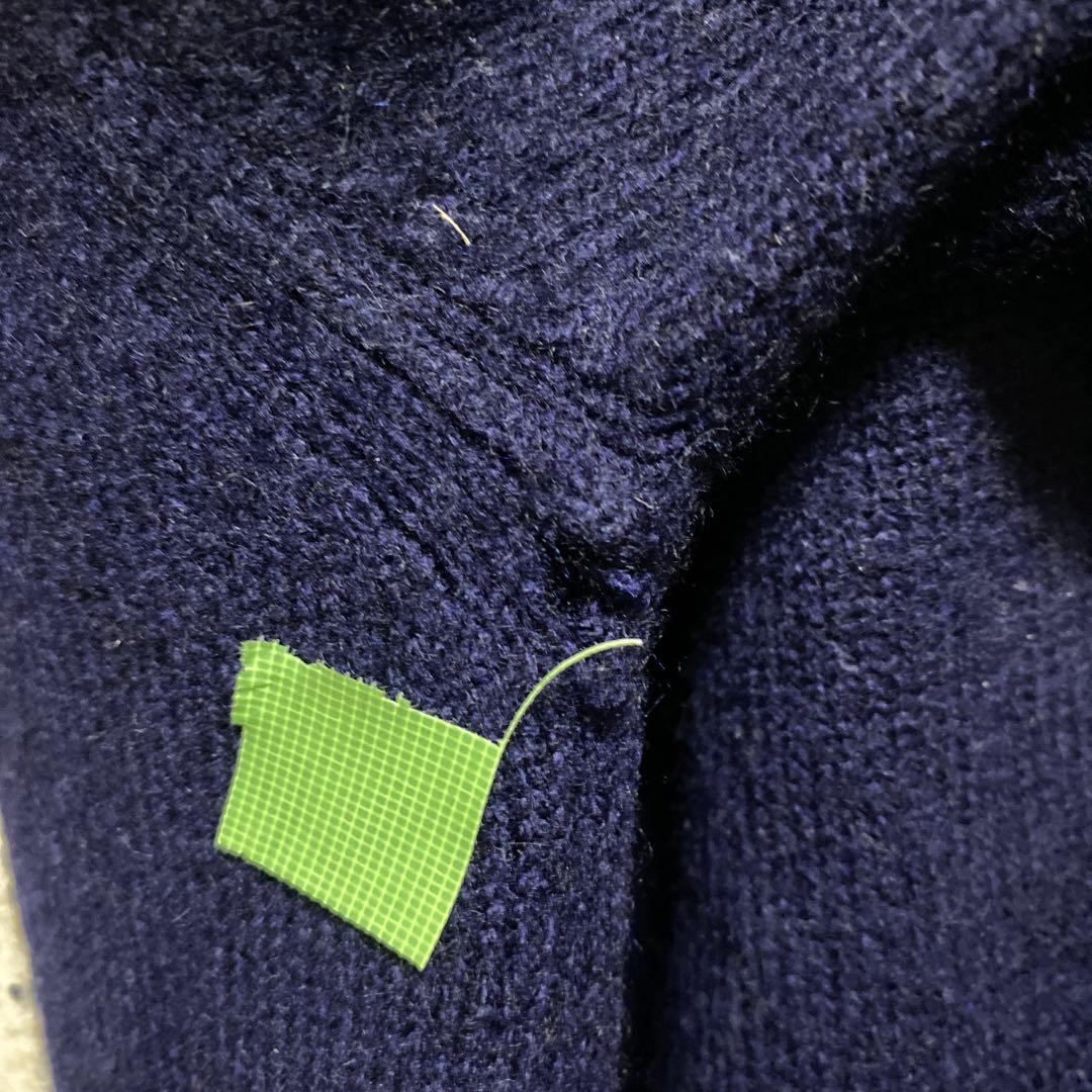 Ballantyne Vネックセーター カシミヤ 80年代 左脇小穴あり