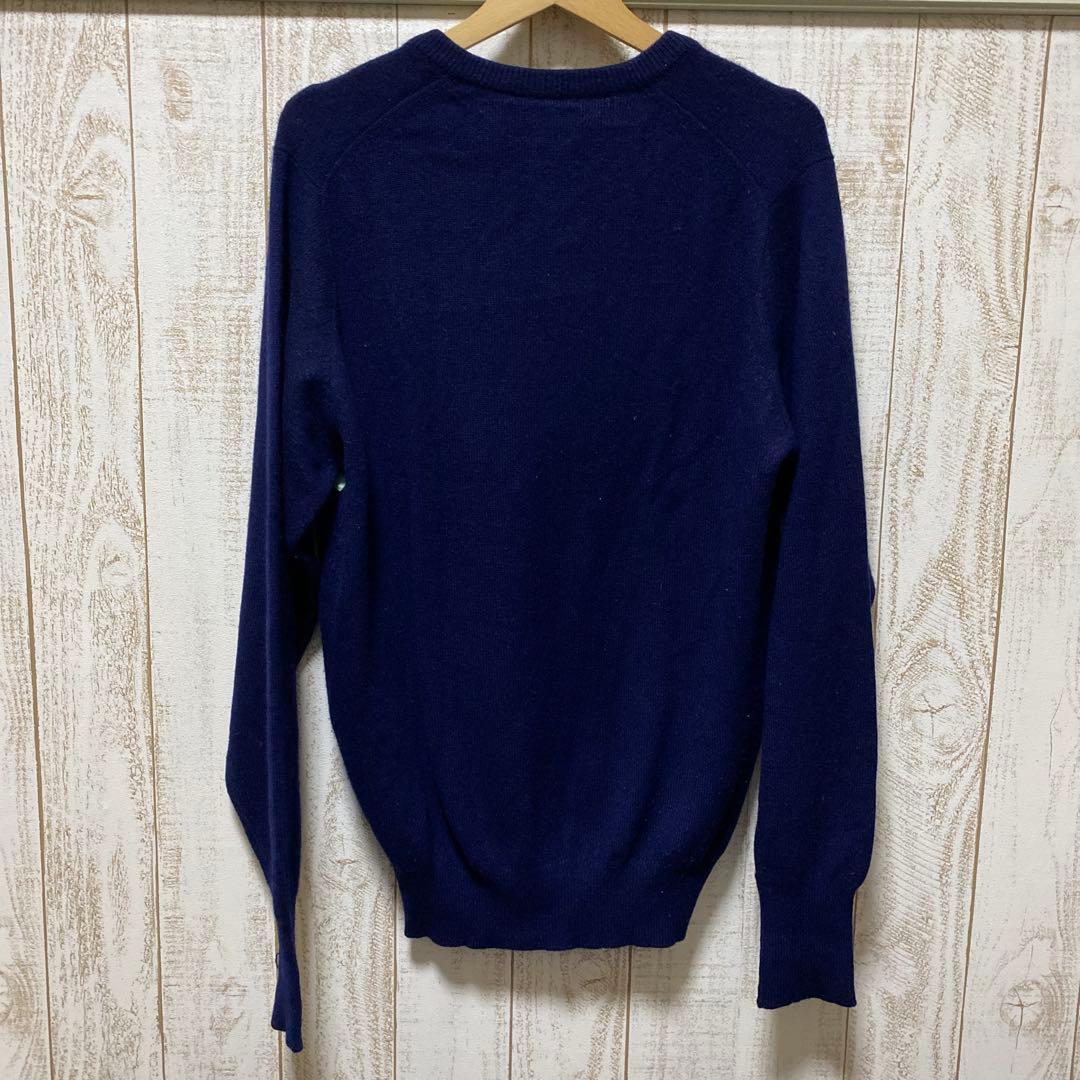 Ballantyne Vネックセーター カシミヤ 80年代 左脇小穴あり