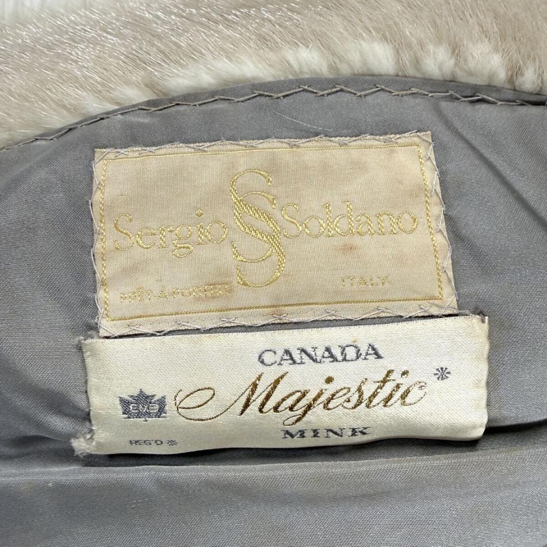裾周り205㎝ 総丈120㎝ ミンク コート カナダ産 XL相当 AA168