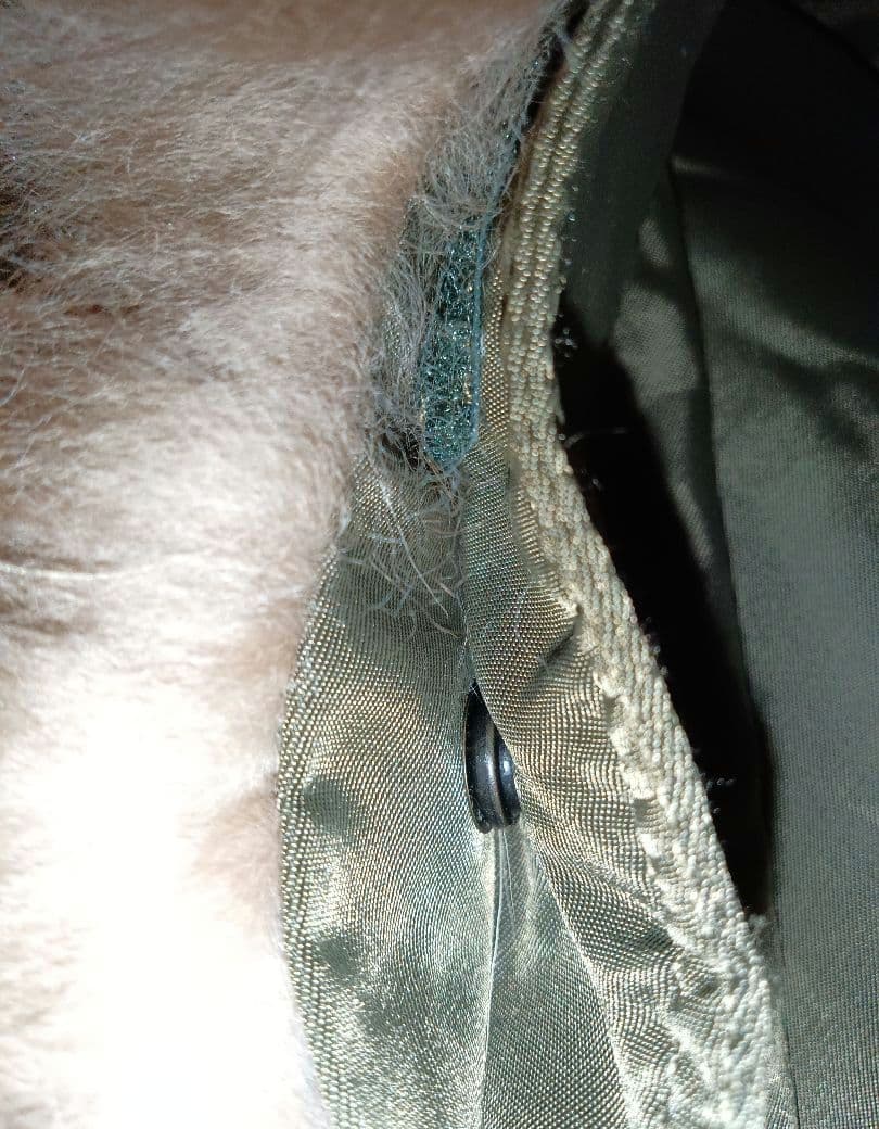 珍しいヴィンテージG.O.Aライダーズジャケットフードファー付きJK カーキ