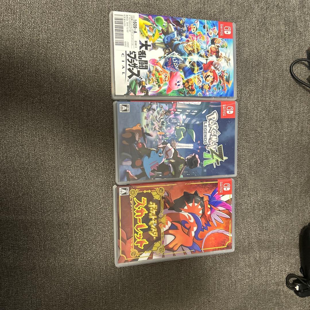 Nintendo Switch 本体+ ゲームソフト3本 + コントローラー3個