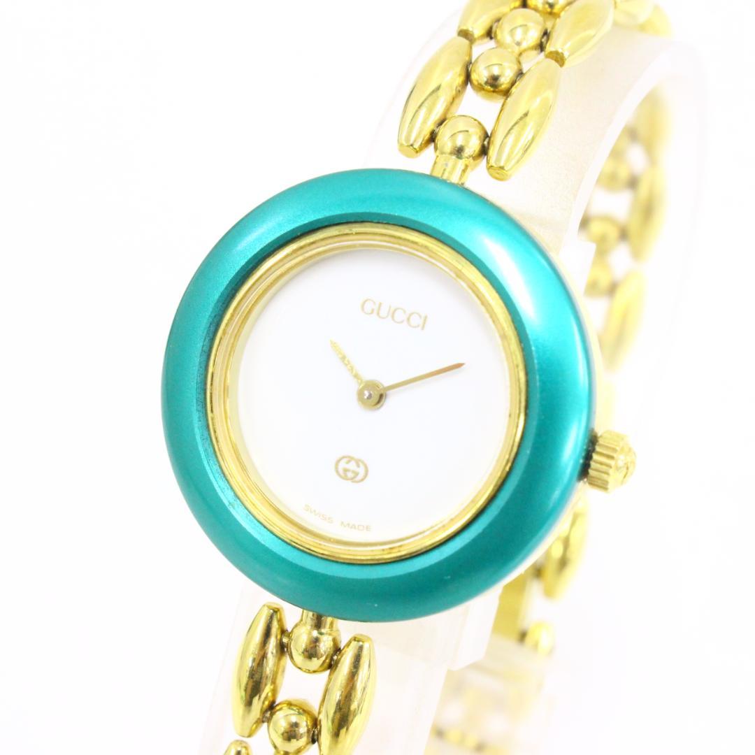 ◇GUCCI チェンジベゼル ゴールド 6色 11/12 ヴィンテージ