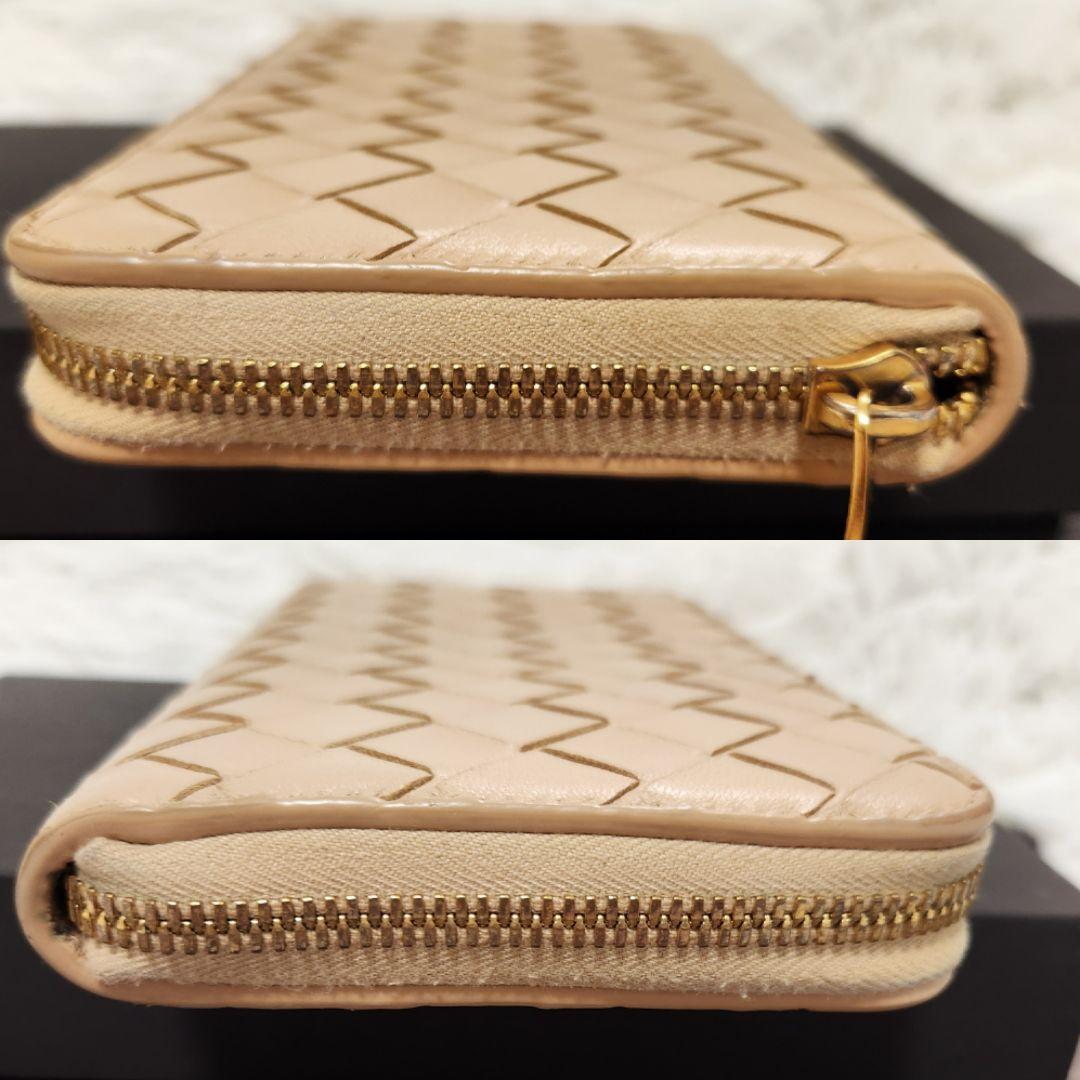 現代モデル ボッテガヴェネタ マキシイントレチャート ジップアラウンド　長財布