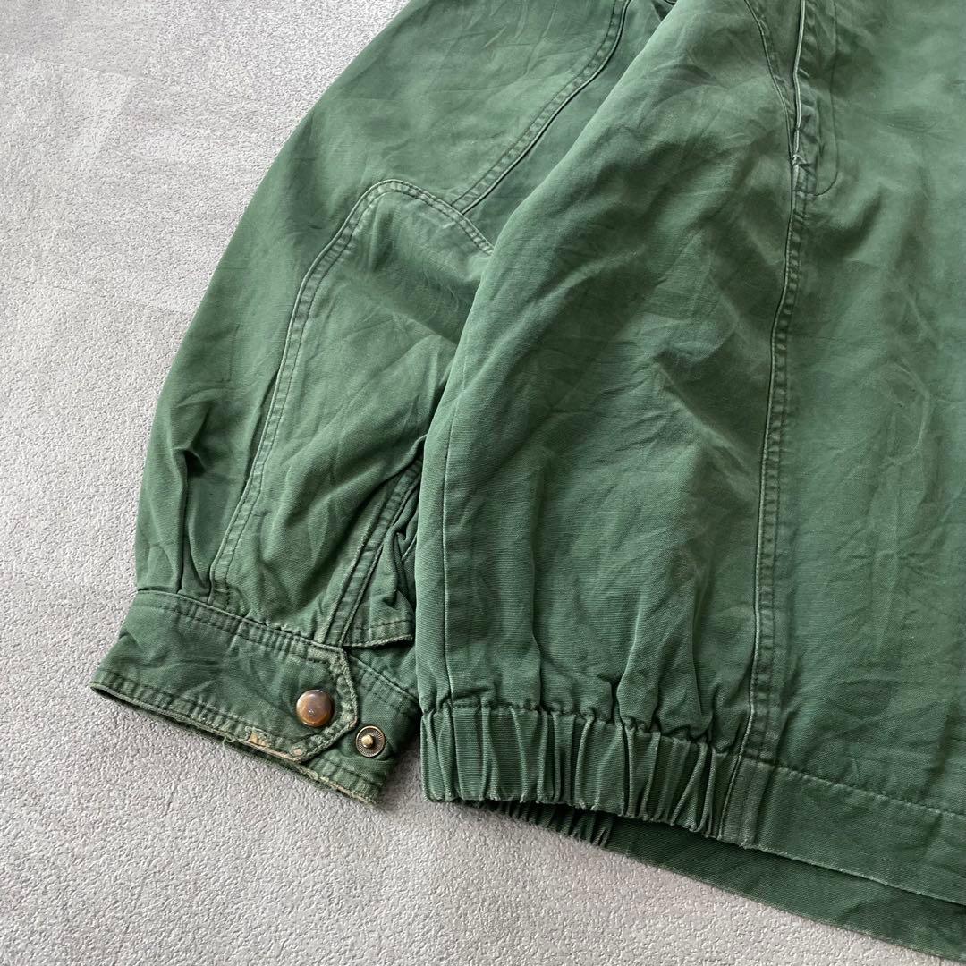 90s LANDS’END Leather Collar Hunting XL