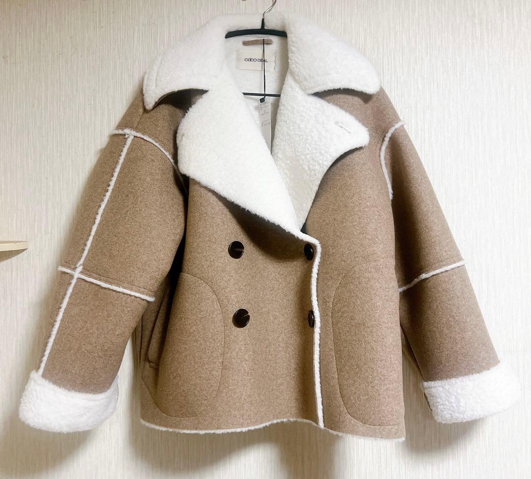 【タグ付き新品】COCO DEAL ボアボンディングブルゾン サイズ1