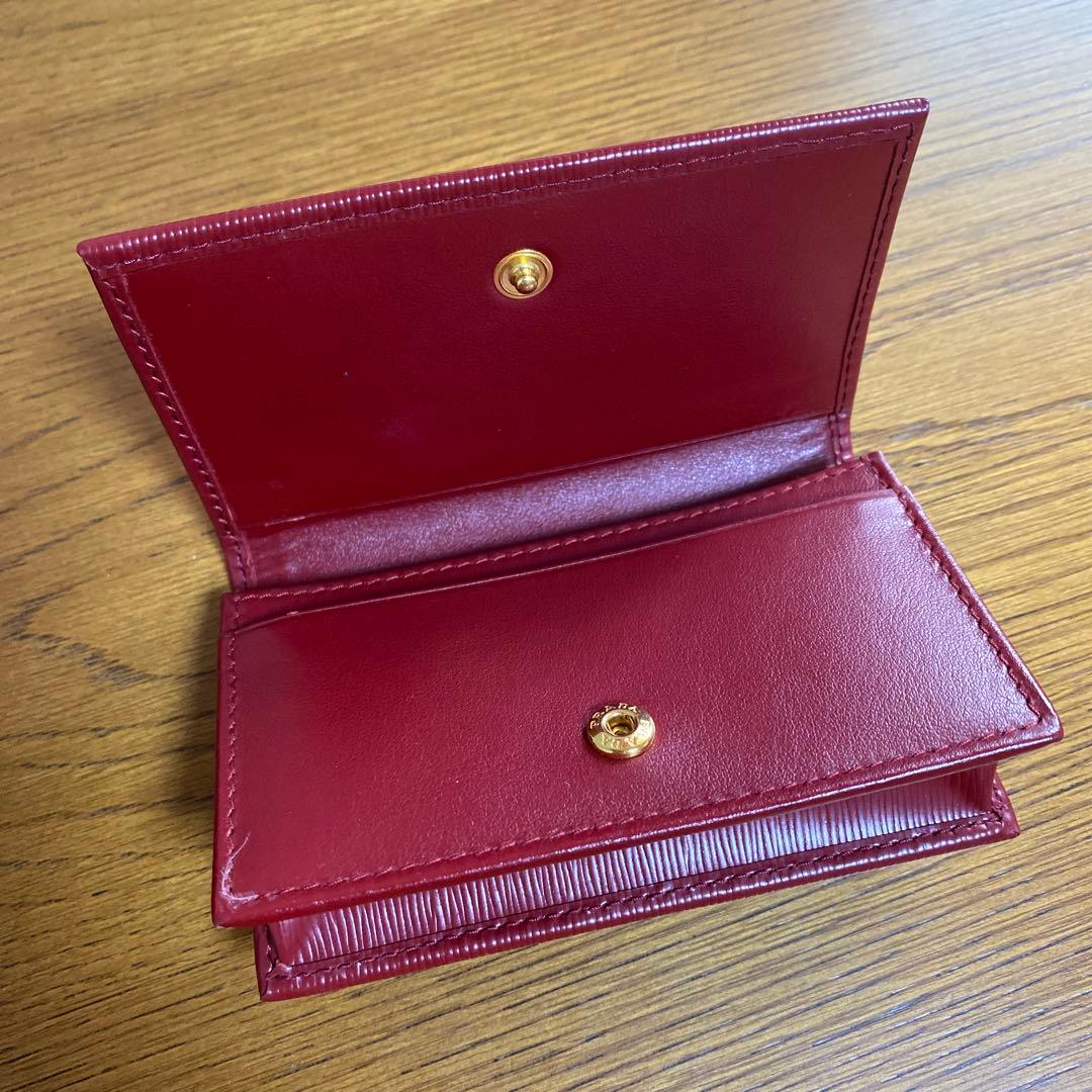 PRADA 名刺入れ レッド