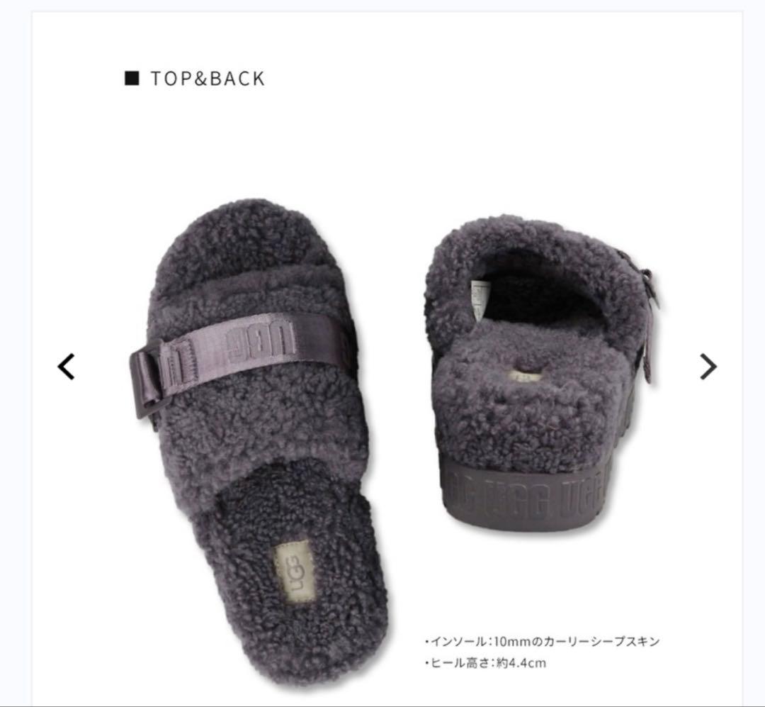 アグ 厚底サンダル レディース ムートンボア ugg FLUFFITA シェード